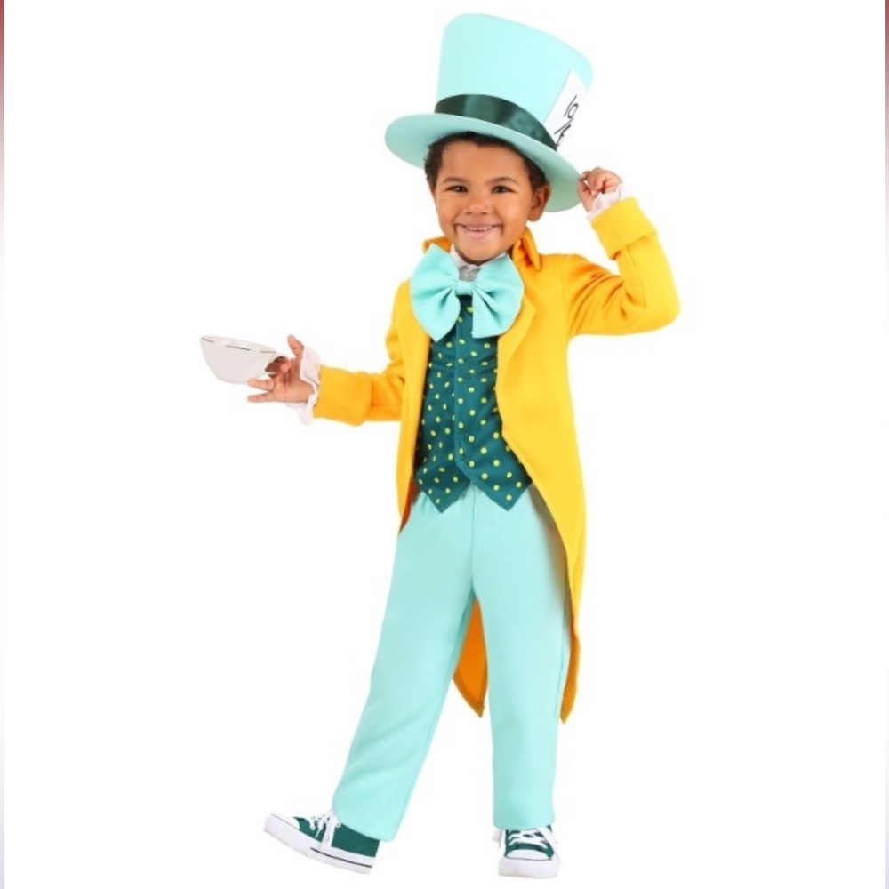 Kids 4T -Mad Hatter Costume, Alice in Wonderland